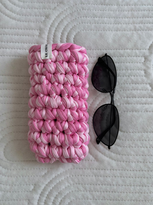 Étui à lunettes ~ rose