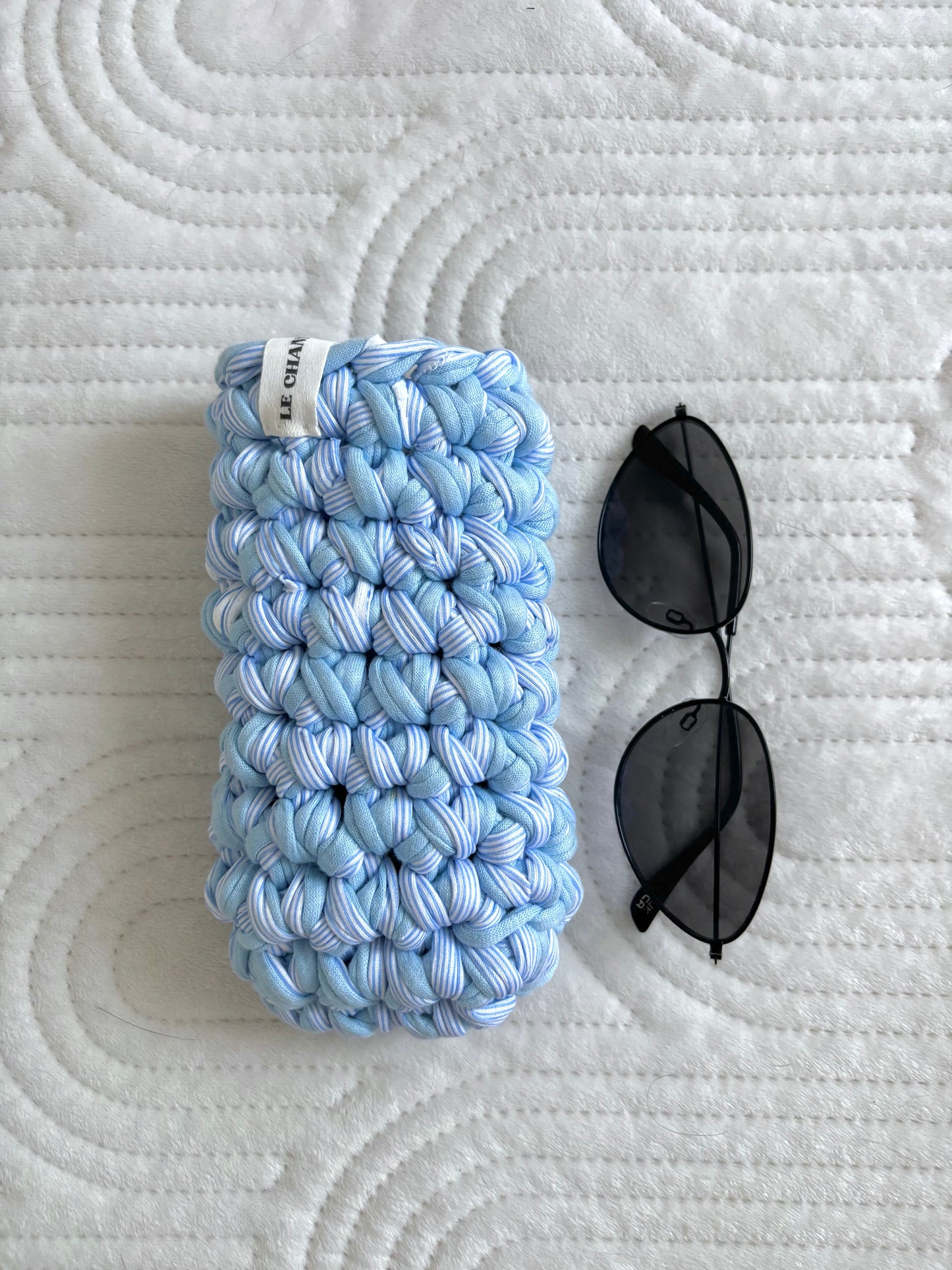 Étui à lunettes ~ bleu clair