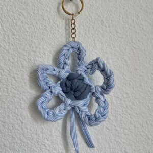 FLEUR - Bleu rayé et bleu marine